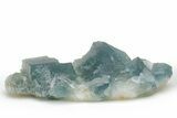 Cubic, Blue-Green Fluorite Crystal Cluster with Phantoms - China #217452-1